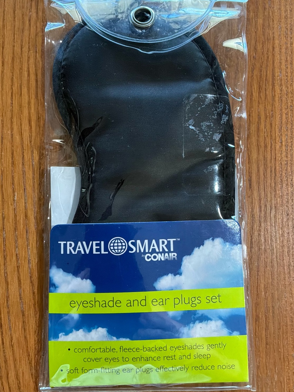 Travel Smart Black Eyeshade and Ear Plugs Set